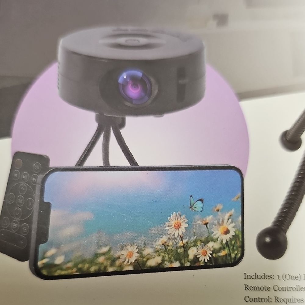 Nwt Cellphone Portable Projector with Tripod and Remote - Picture 2 of 6